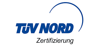 Logo der TÜV Nord Zertifizierung.