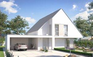 Visualisierung des Concept Haus Musterhauses CH 170.