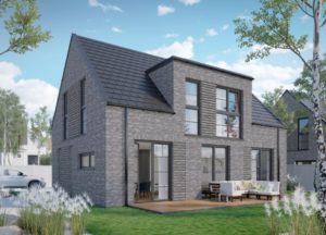 Visualisierung des Concept Haus Musterhauses CH 190.