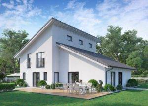 Visualisierung des Concept Haus Musterhauses CH 420.