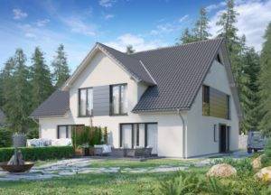 Visualisierung des Concept Haus Musterhauses CH 470.