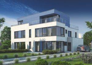 Visualisierung des Concept Haus Musterhauses CH 490.