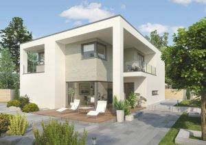 Visualisierung des Concept Haus Musterhauses CH 400.