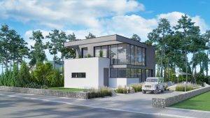 Visualisierung des Concept Haus Musterhauses CH 520.
