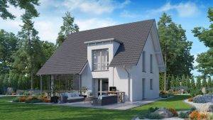 Visualisierung des Concept Haus Musterhauses CH 150.
