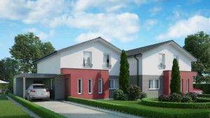 Visualisierung des Concept Haus Musterhauses CH 500.